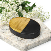 Kuber Industries Soap Case | Ceramic Soap Holder | Handwash Soap Dispenser | Soap Dispenser for Wash Basin | Soap Dispenser Case | Bathroom Dispenser Case | Black